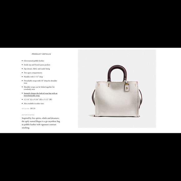 Coach Leather Handbag - Picture 4 of 4